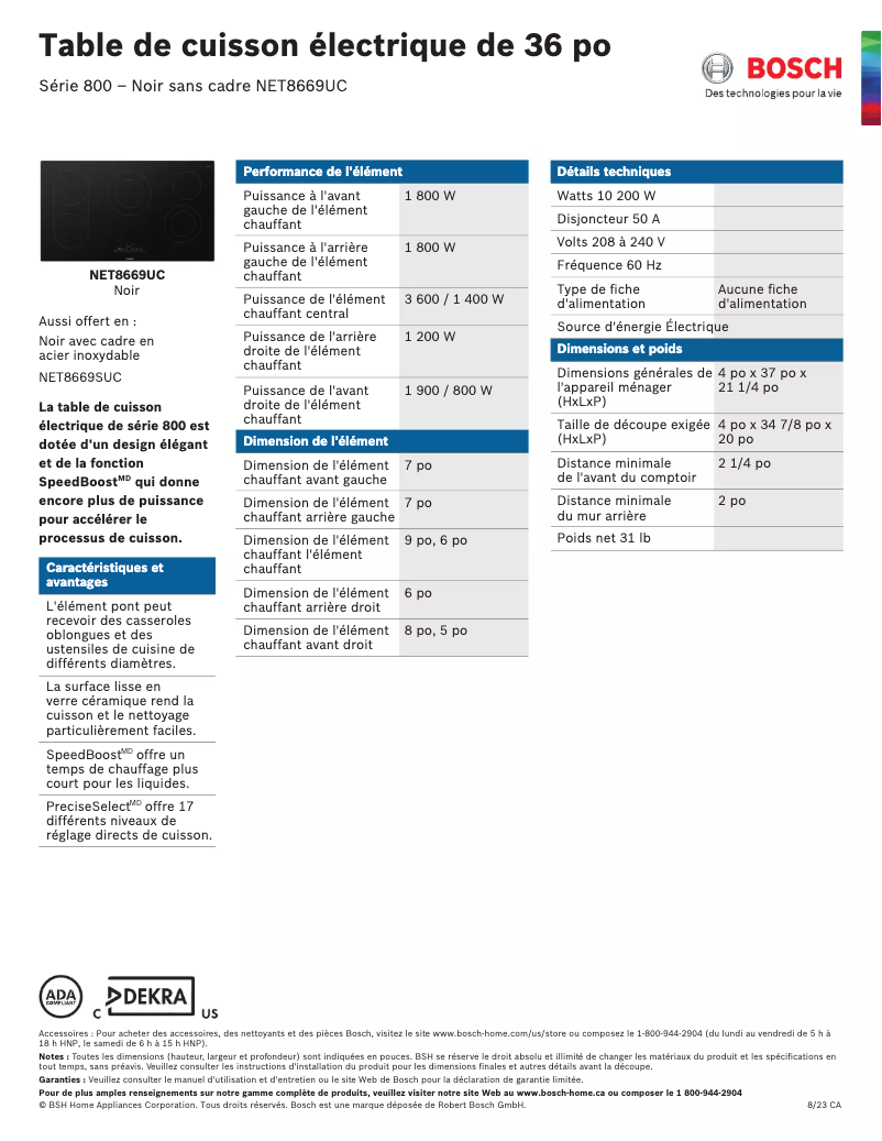 Imagen de la primera página del manual del dispositivo NET8669UC