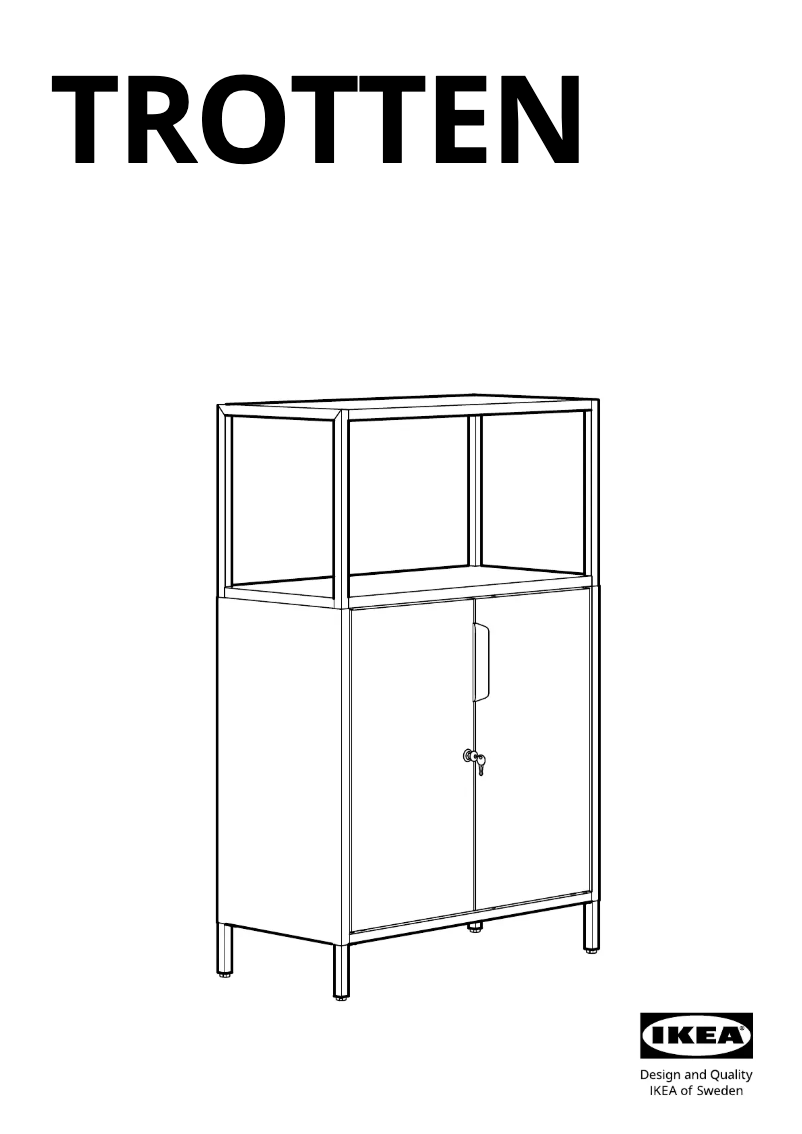 Página 1 del manual Manual de usuario Ikea TROTTEN 304.747.71
