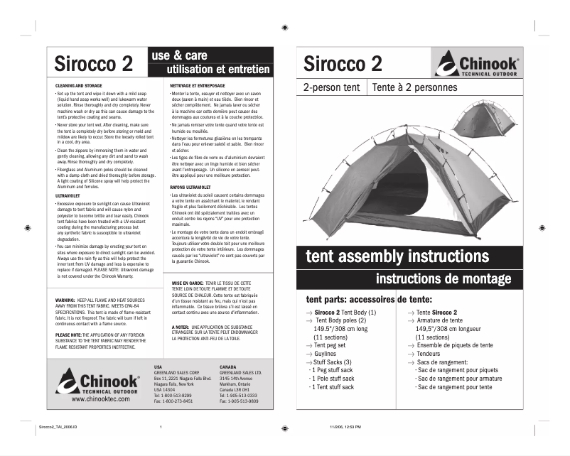 Imagen de la primera página del manual del dispositivo Sirocco 2