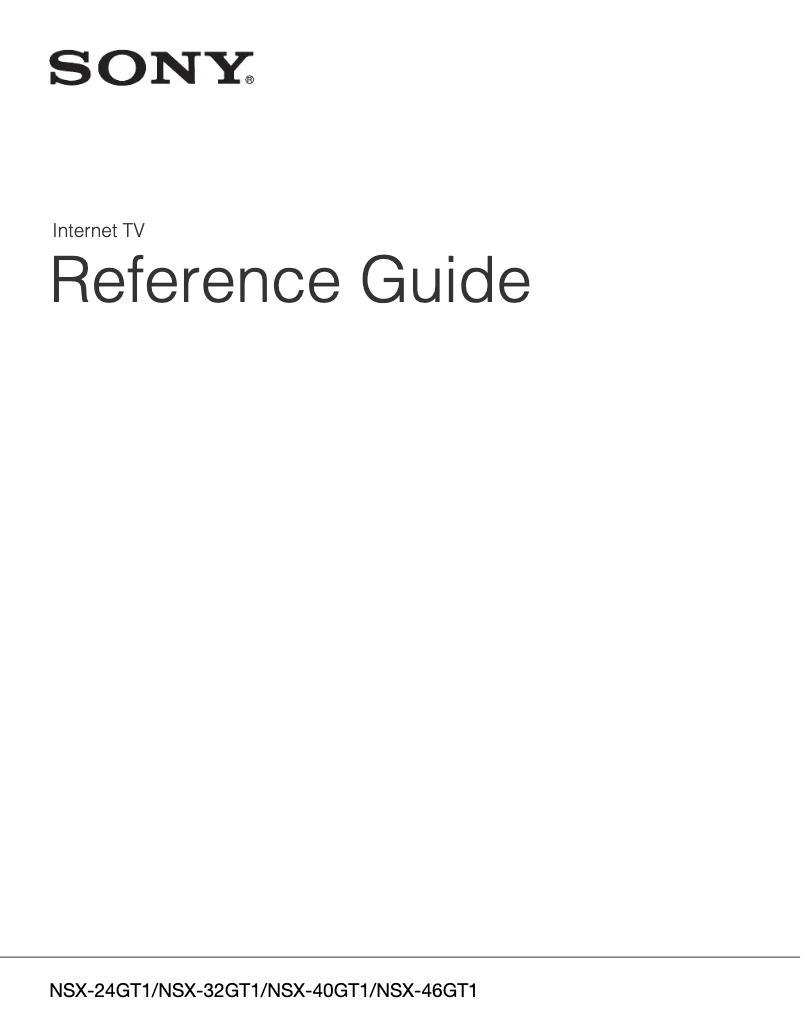 Imagen de la primera página del manual del dispositivo NSX-40GT1