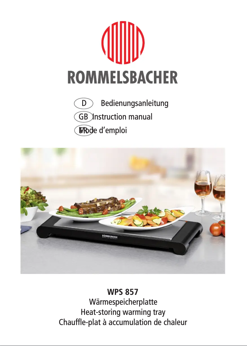 Imagen de la primera página del manual del dispositivo WPS 857