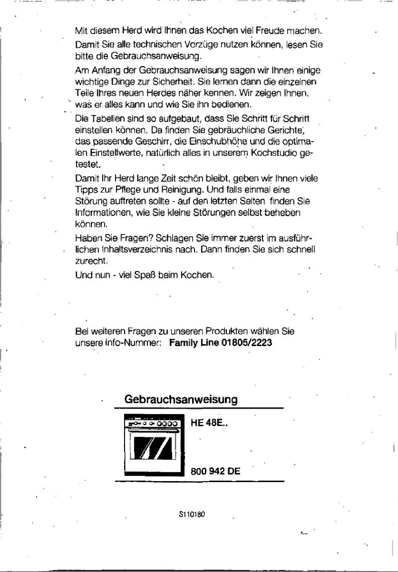 Imagen de la primera página del manual del dispositivo HE48E75