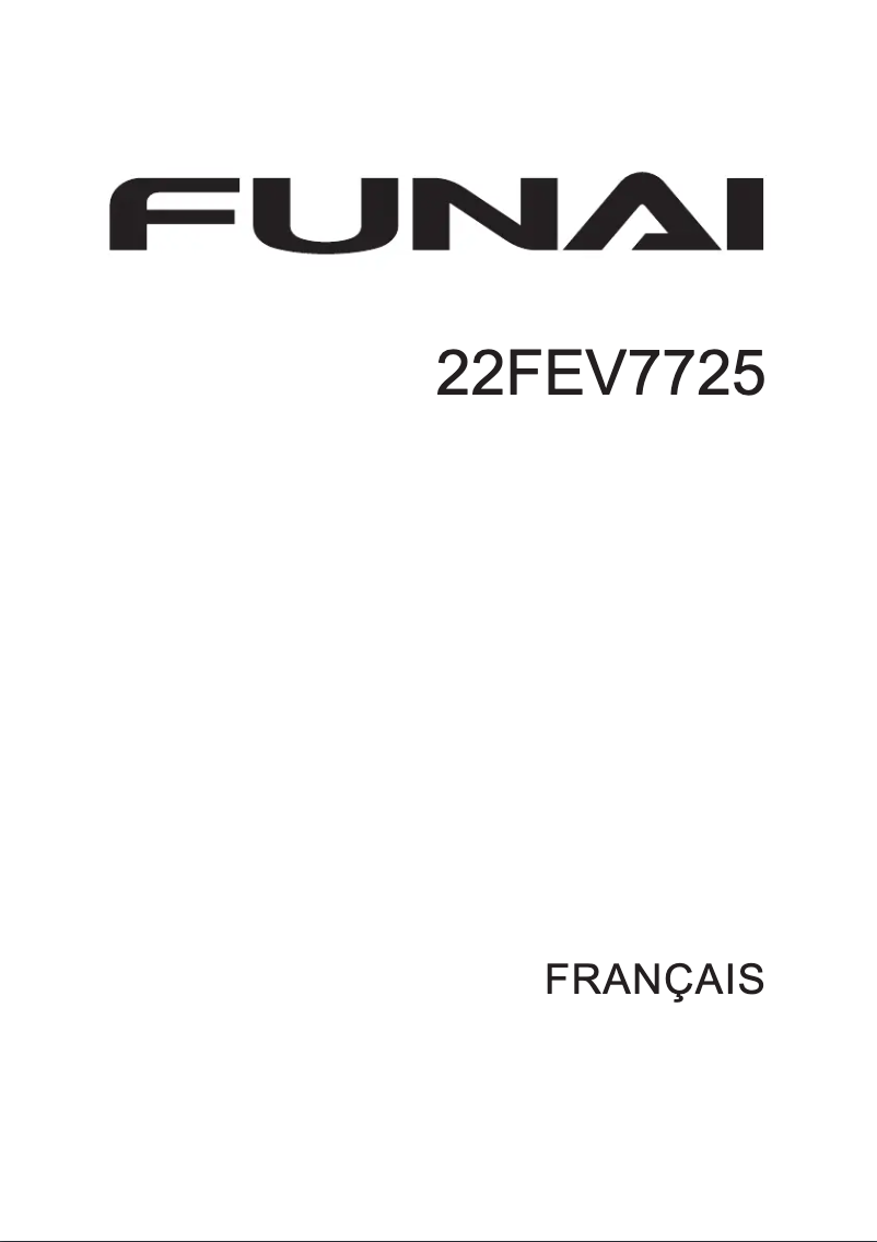 Imagen de la primera página del manual del dispositivo 22FEV7725/10