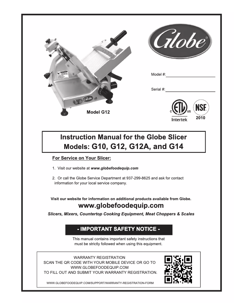 Imagen de la primera página del manual del dispositivo G12