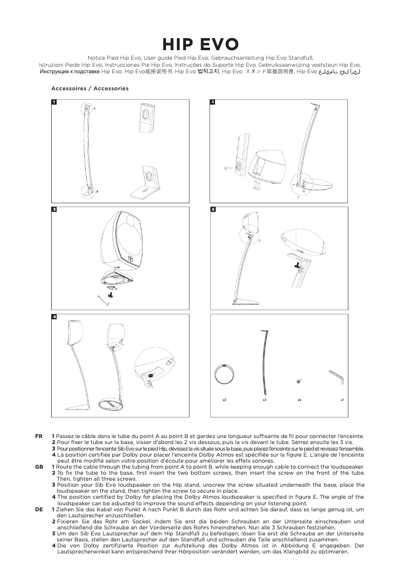 Página 1 del manual Manual de usuario Focal Hip Evo stand