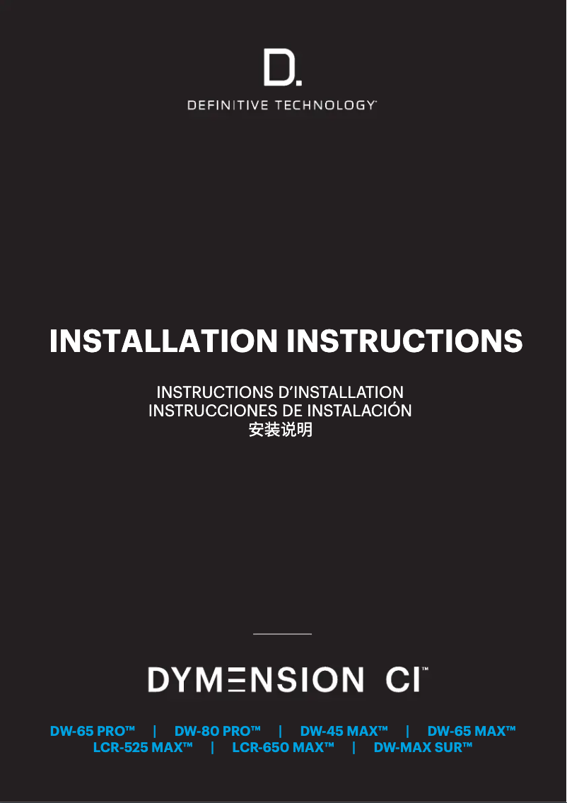 Imagen de la primera página del manual del dispositivo Dymension LCR-525 MAX
