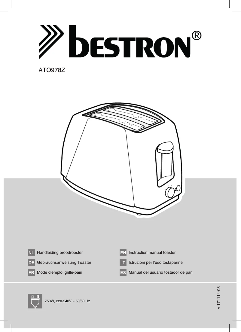 Página 1 del manual Manual de usuario Bestron ATO978W
