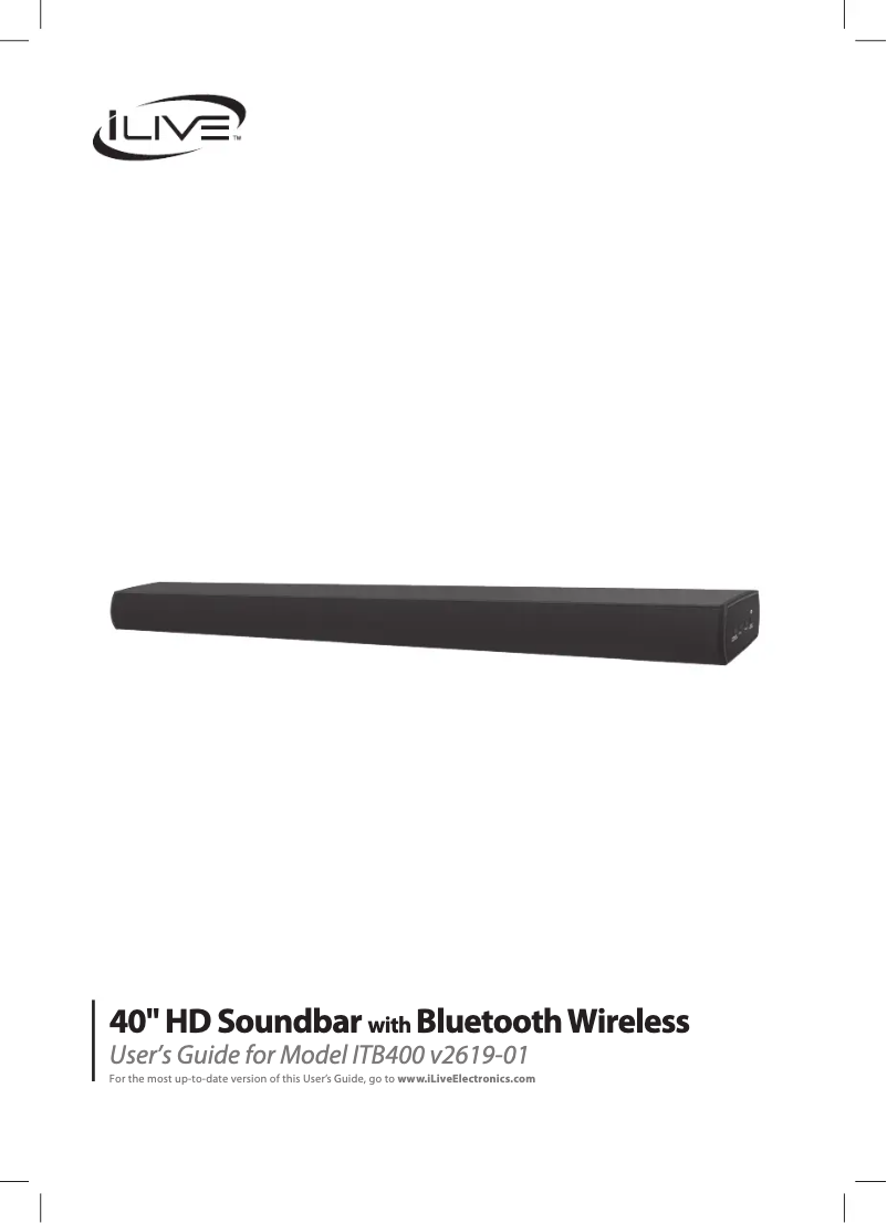 Página 1 del manual Manual de usuario iLive ITB400