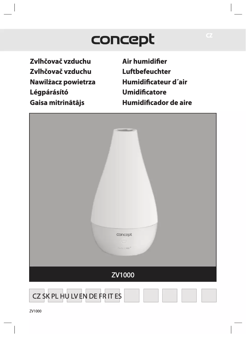 Página 1 del manual Manual de usuario Concept Perfect Air ZV1000