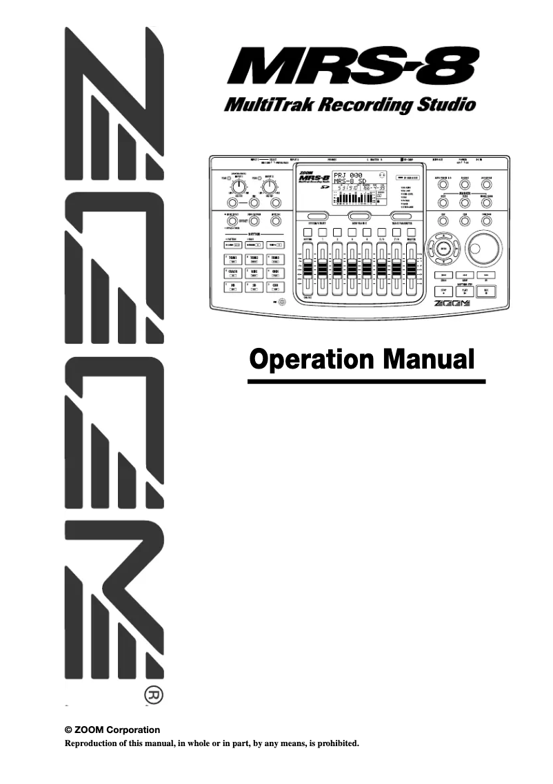 Imagen de la primera página del manual del dispositivo MRS-8