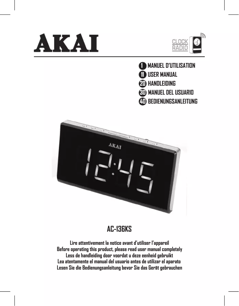 Imagen de la primera página del manual del dispositivo AC-136KS