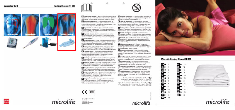 Imagen de la primera página del manual del dispositivo FH 432