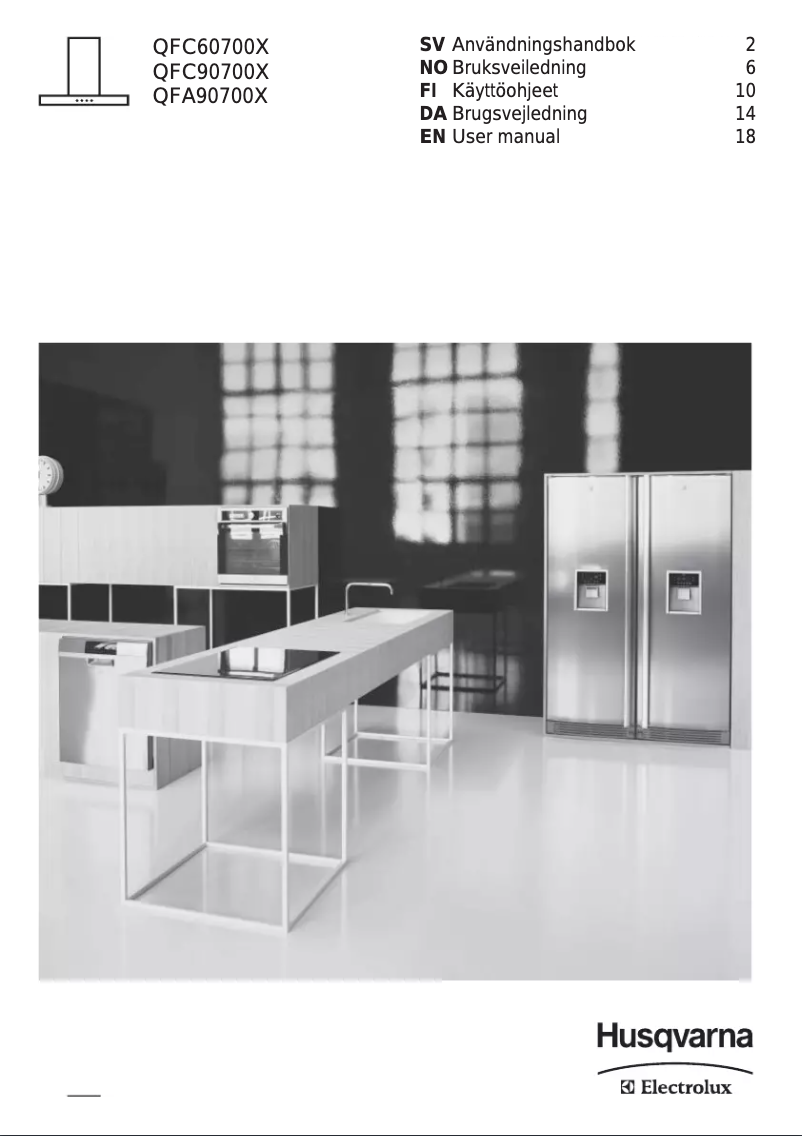 Página 1 del manual Manual de usuario Husqvarna-Electrolux QFC90700X
