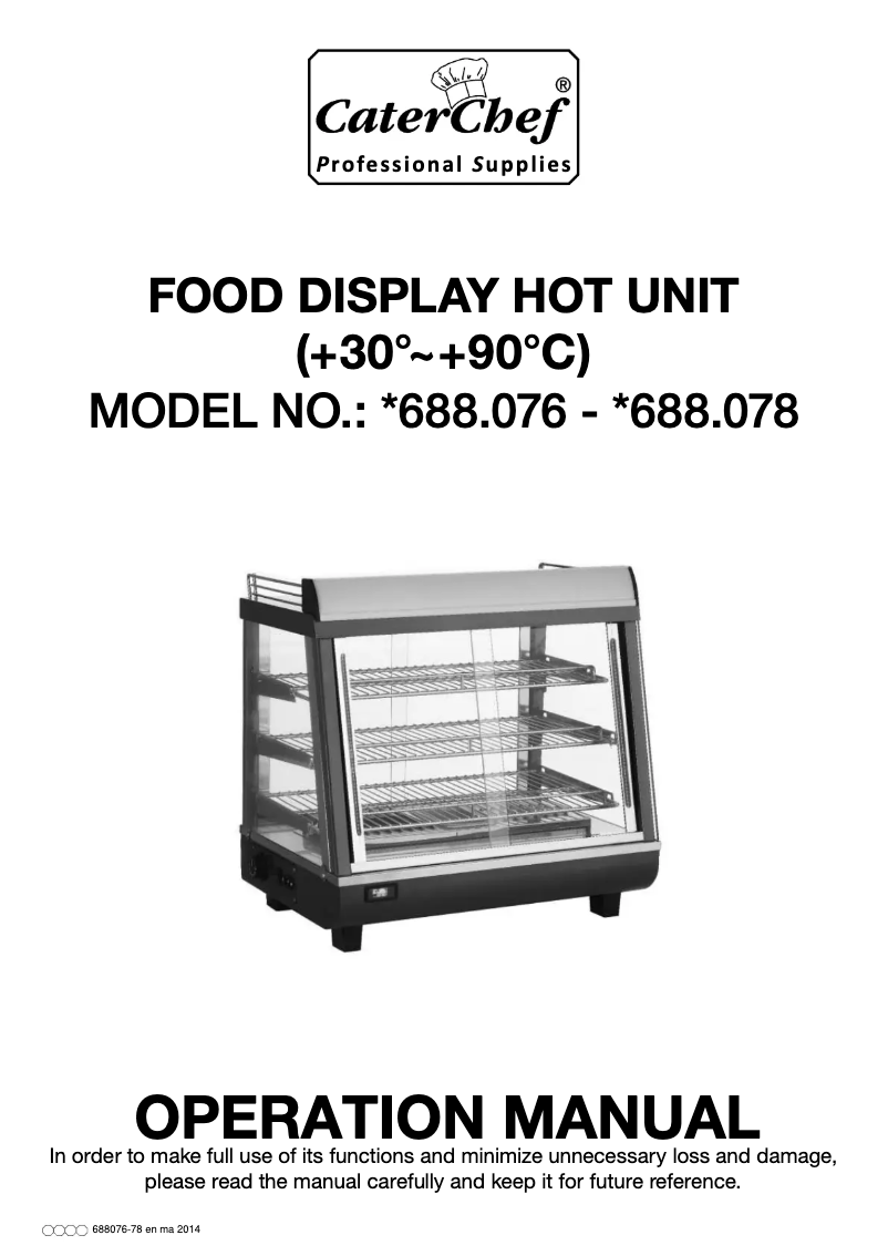 Página nº 1 - Manual de usuario CaterChef 688078