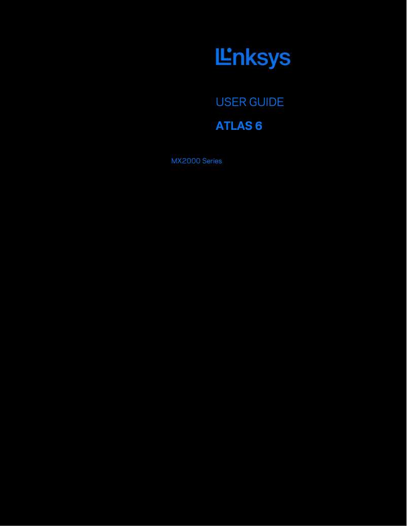 Página 1 del manual Manual de usuario Linksys Atlas 6