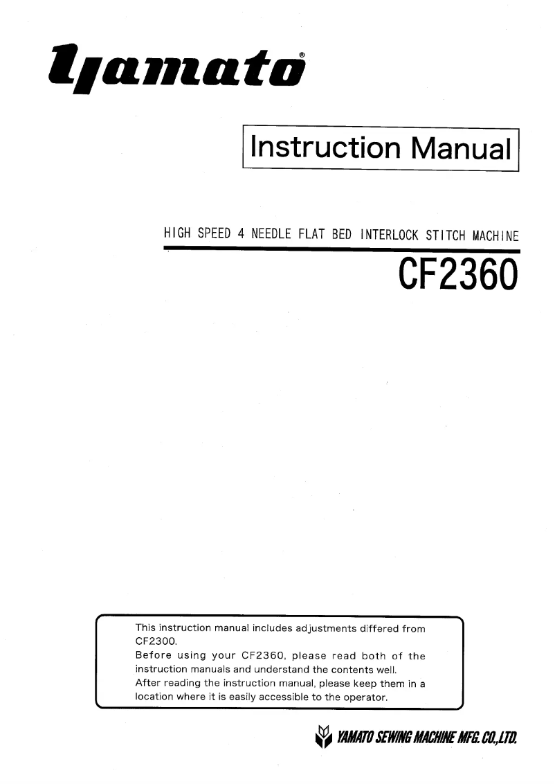Imagen de la primera página del manual del dispositivo CF2360