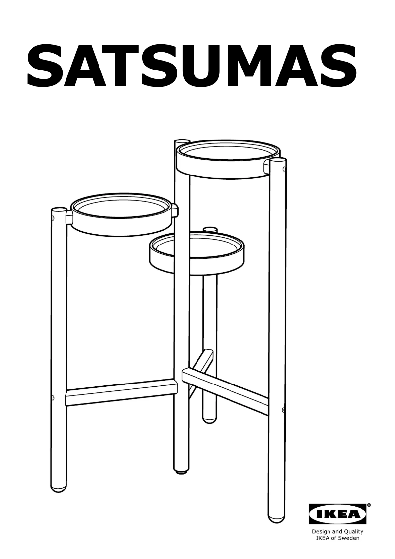 Página 1 del manual Manual de usuario Ikea SATSUMAS 402.581.54