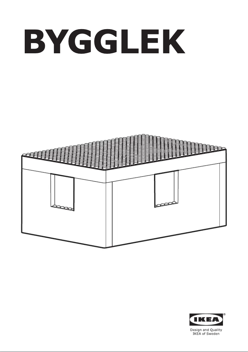 Página 1 del manual Manual de usuario Ikea BYGGLEK 905.152.26