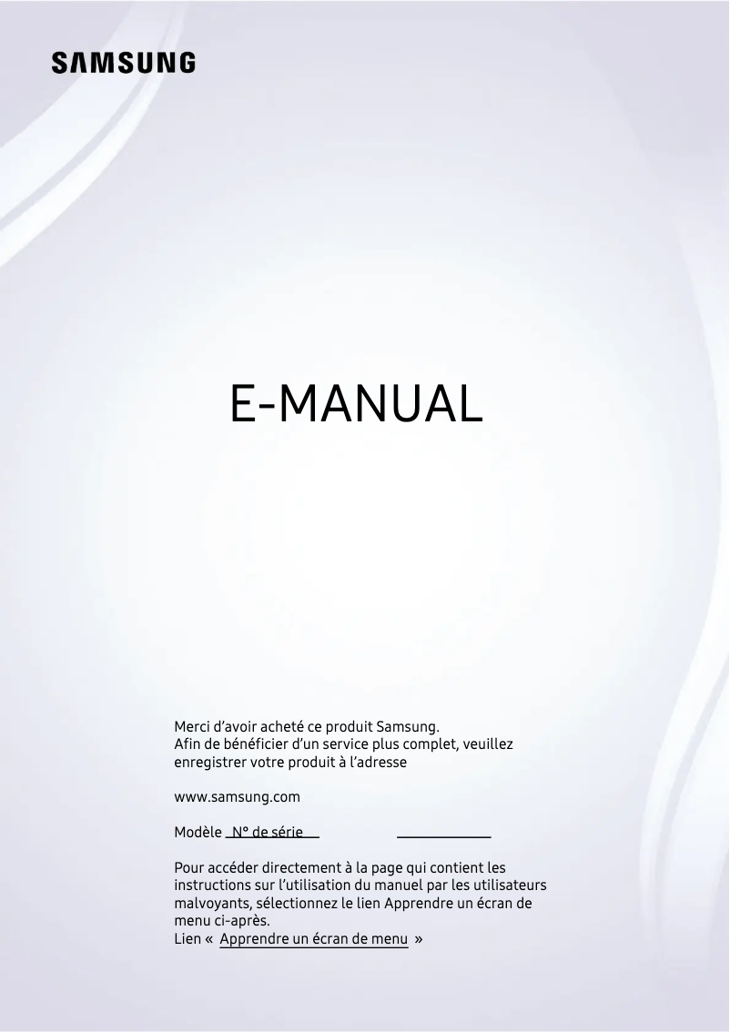 Imagen de la primera página del manual del dispositivo QE85Q60AAT