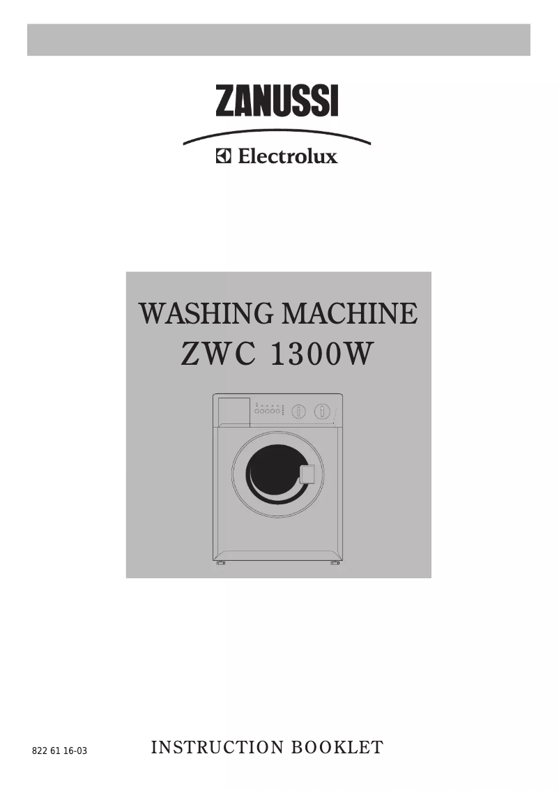 Página 1 del manual Manual de usuario Zanussi-Electrolux FCS 1320 C