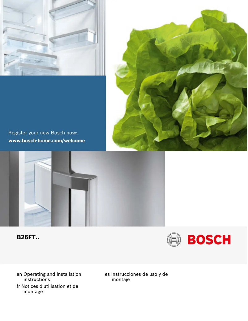Página nº 1 - Guía de instalación Bosch B26FT50SNS