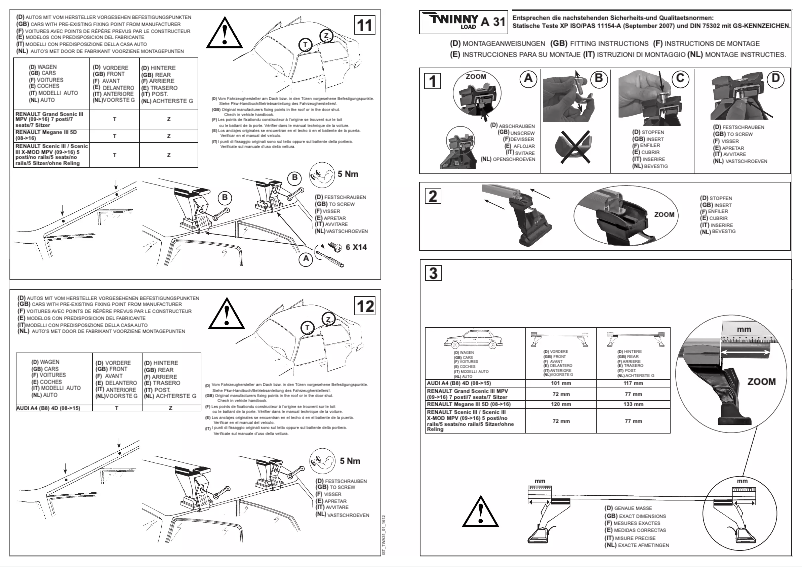 Página 1 del manual Manual de usuario Twinny Load A 31