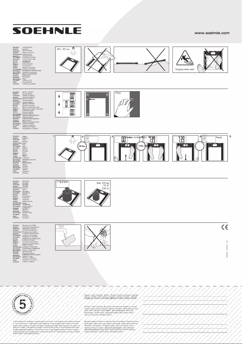 Imagen de la primera página del manual del dispositivo Solar Sense 63308 8