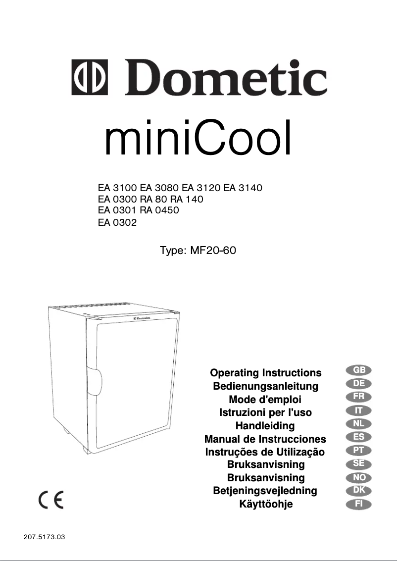 Página 1 del manual Manual de usuario Dometic EA 3140