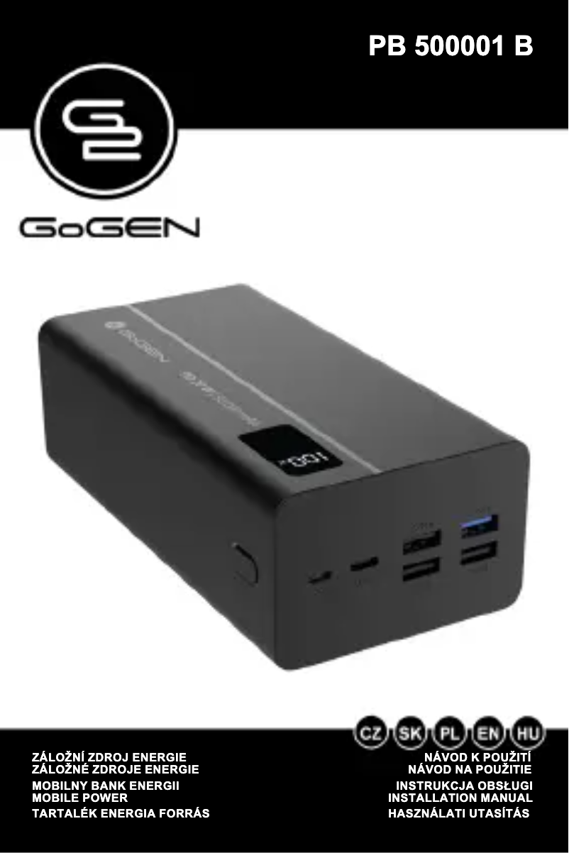 Página nº 1 - Manual de usuario GoGen PB500001B