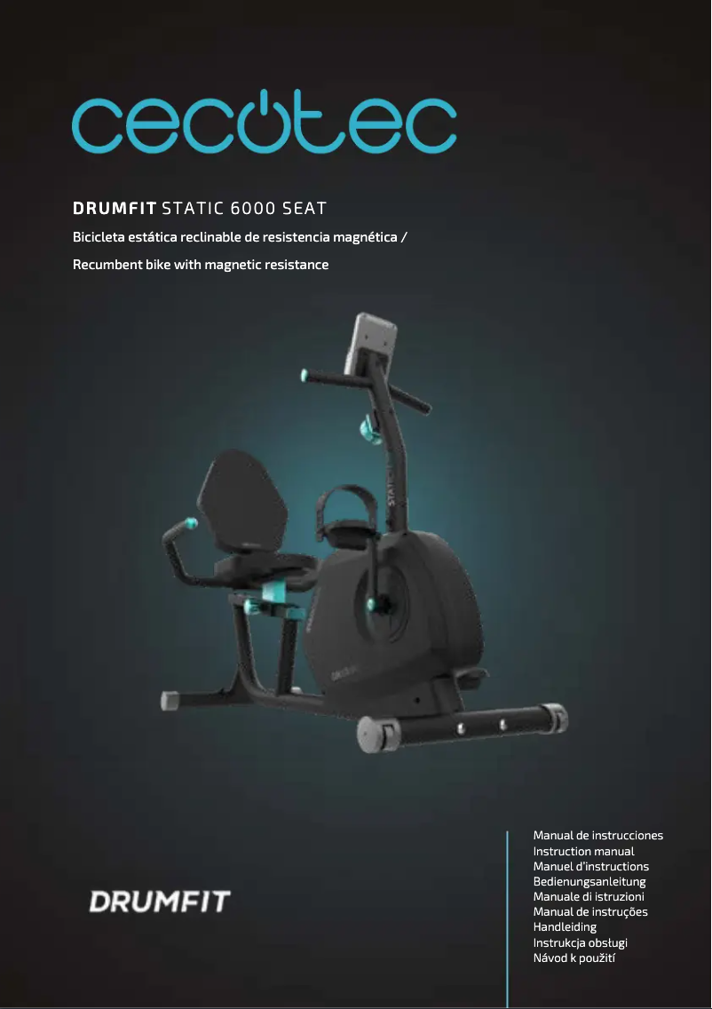 Página 1 del manual Manual de usuario Cecotec DrumFit Static 6000 Seat