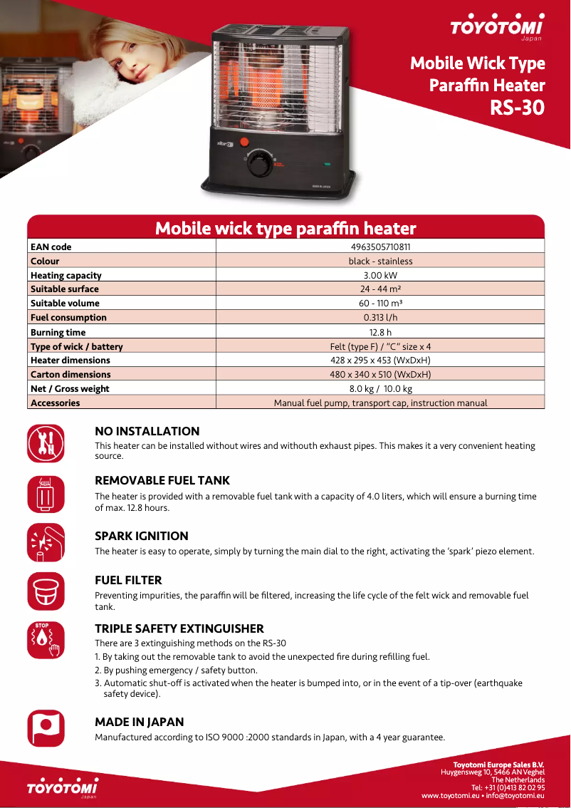 Imagen de la primera página del manual del dispositivo RS-30