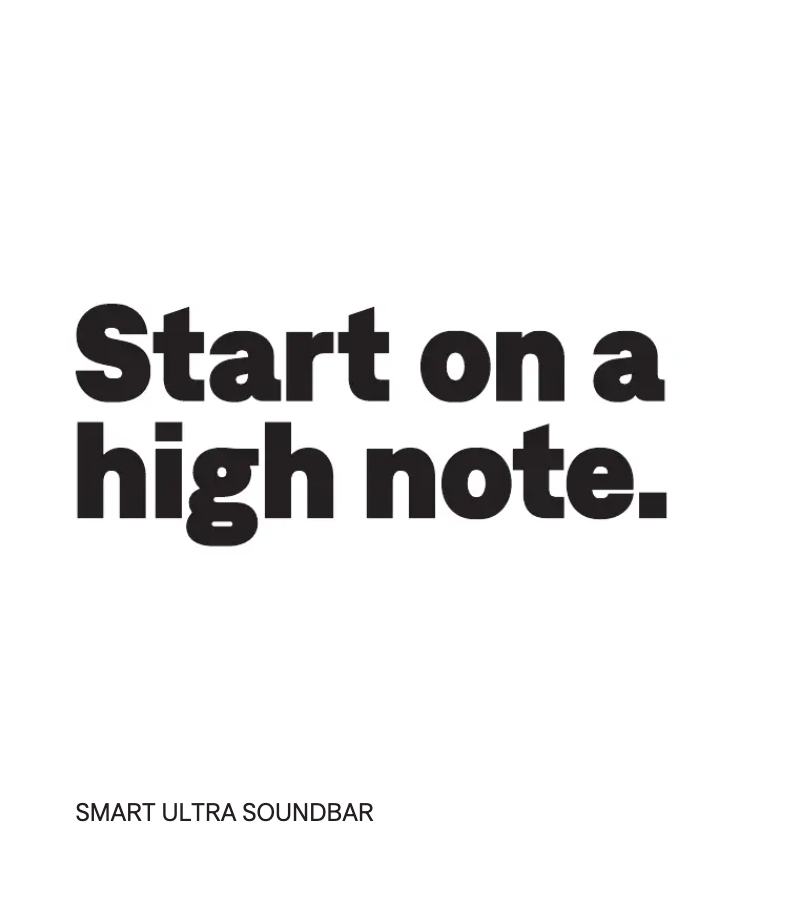 Página nº 1 - Guía de inicio rápido Bose Smart Ultra Soundbar