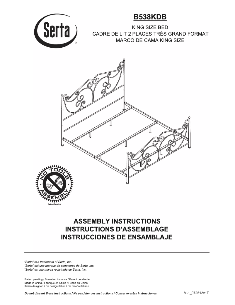 Imagen de la primera página del manual del dispositivo B538