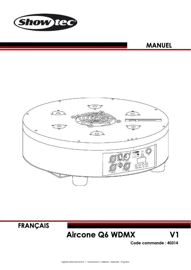 Imagen de la primera página del manual del dispositivo Aircone Q6