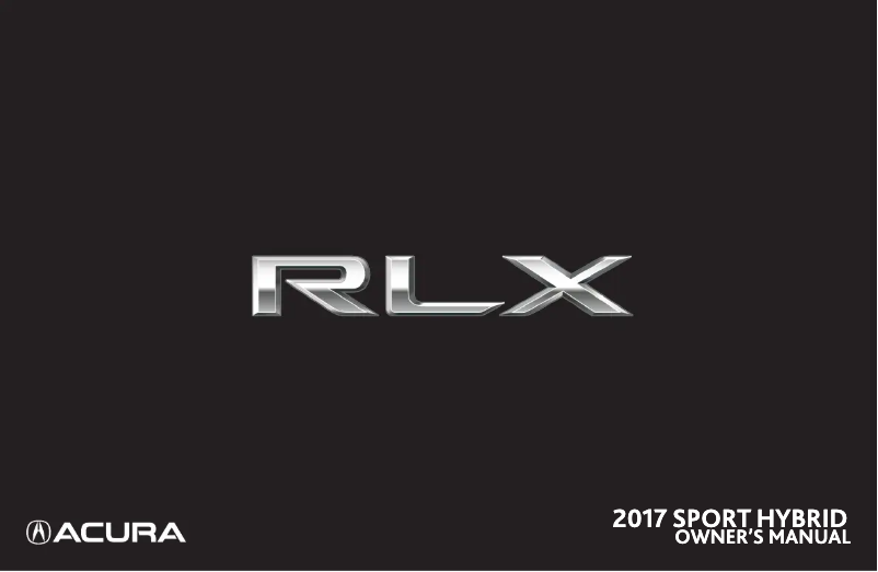 Imagen de la primera página del manual del dispositivo RLX Sport Hybrid (2017)