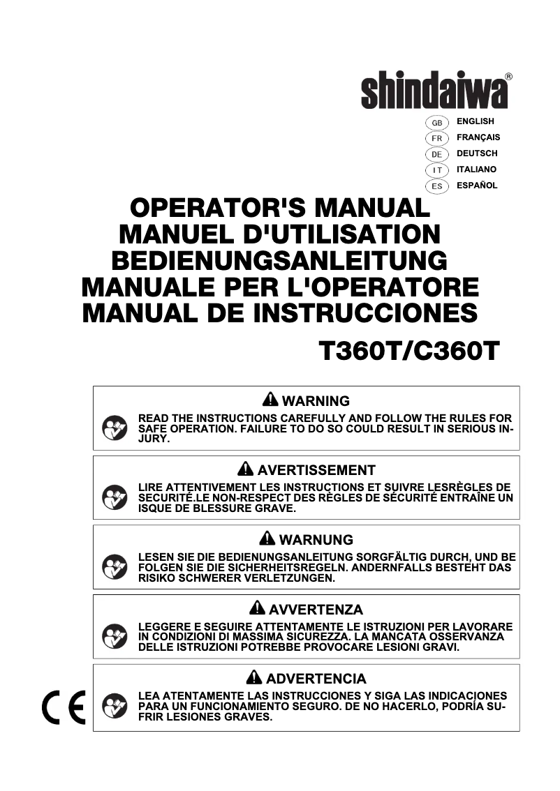 Imagen de la primera página del manual del dispositivo C360T