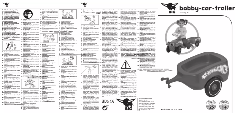 Imagen de la primera página del manual del dispositivo Bobby-Car Trailer