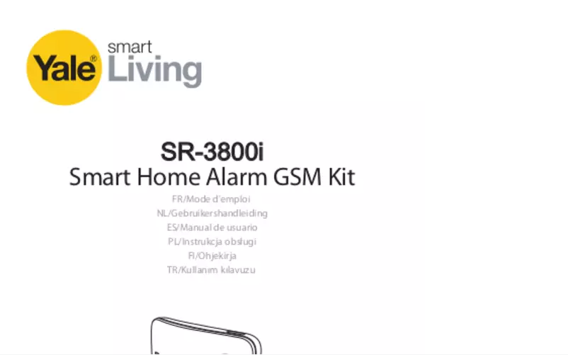 Página 1 del manual Manual de usuario Yale Smart Home Pro SR-3800i
