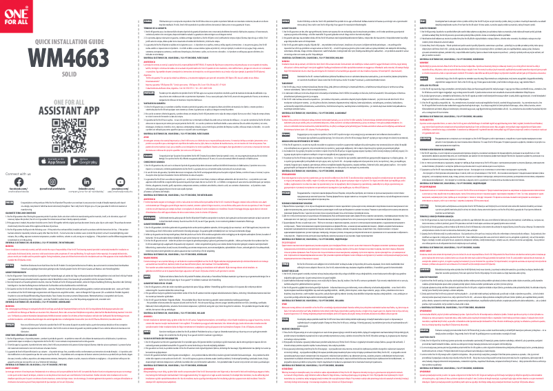 Página 1 del manual Manual de usuario One for all WM 4663