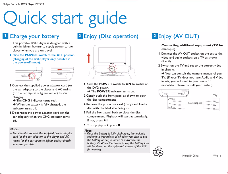Imagen de la primera página del manual del dispositivo PET722