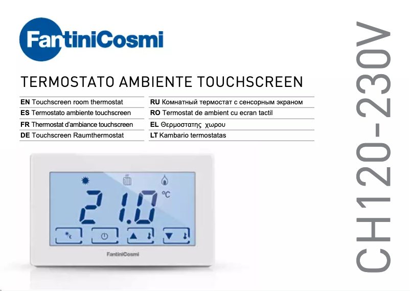 Imagen de la primera página del manual del dispositivo CH120-230V
