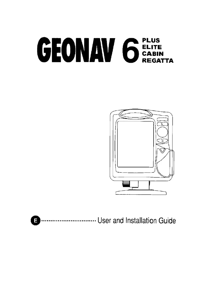 Página 1 del manual Manual de usuario Navionics Geonav 6 Cabin