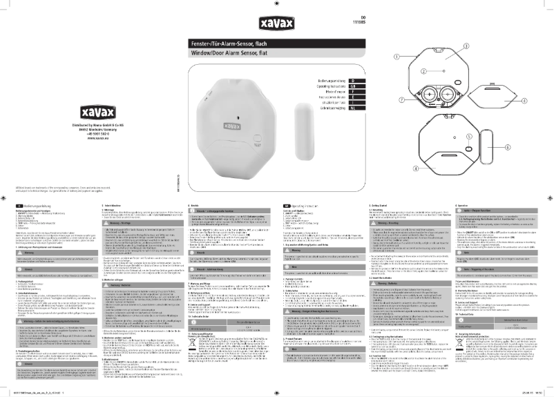 Imagen de la primera página del manual del dispositivo 00111985