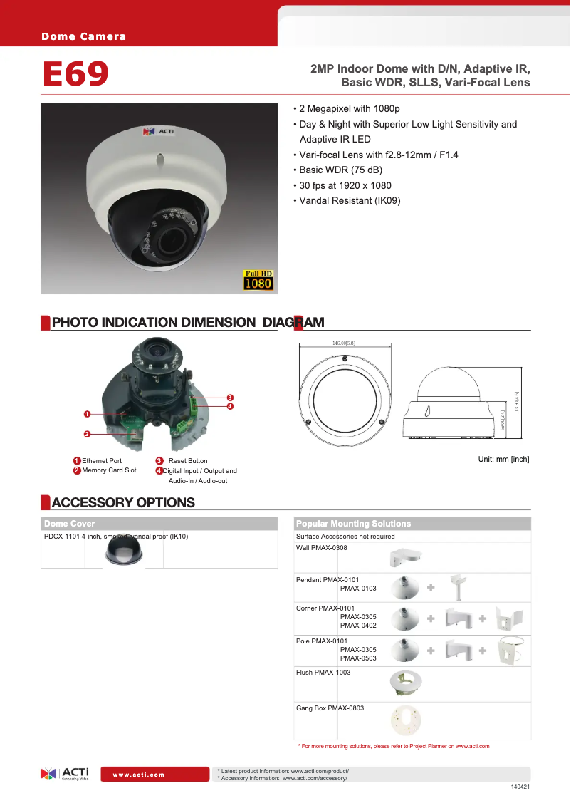 Imagen de la primera página del manual del dispositivo E69