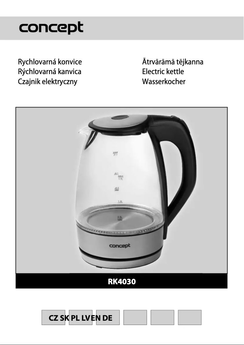 Página 1 del manual Manual de usuario Concept RK-4030