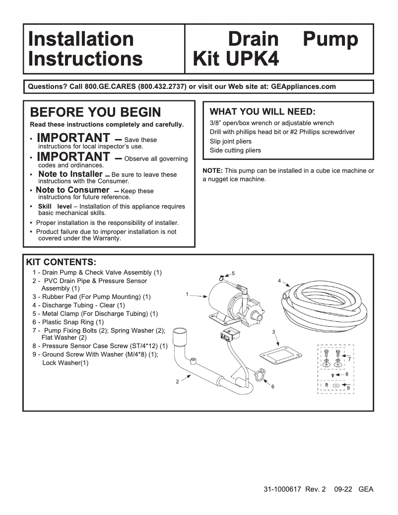 Imagen de la primera página del manual del dispositivo UPK4