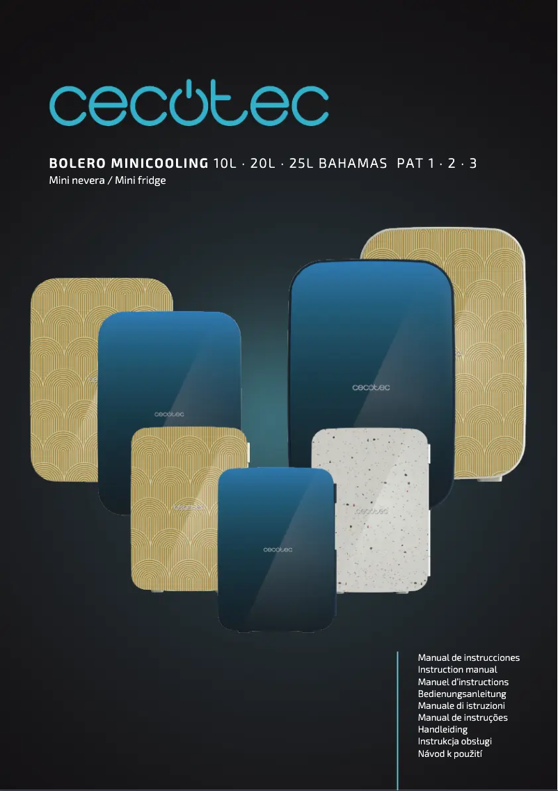 Imagen de la primera página del manual del dispositivo Bolero MiniCooling 10L Bahamas