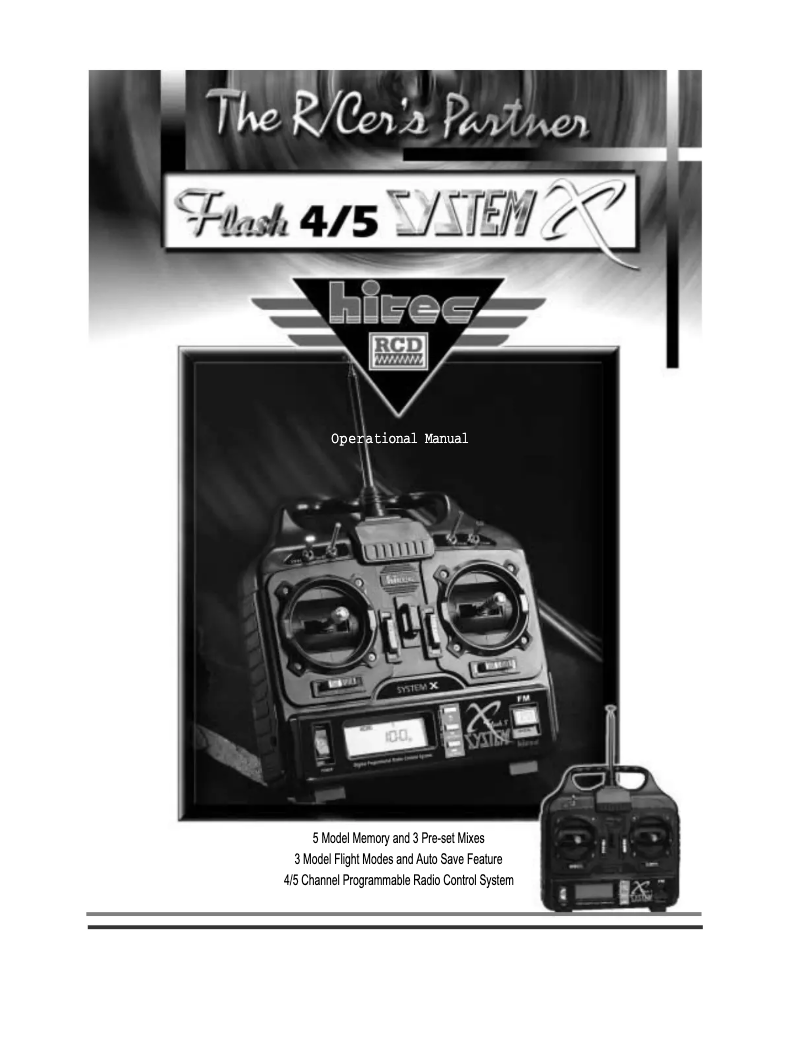 Imagen de la primera página del manual del dispositivo Flash 4SX