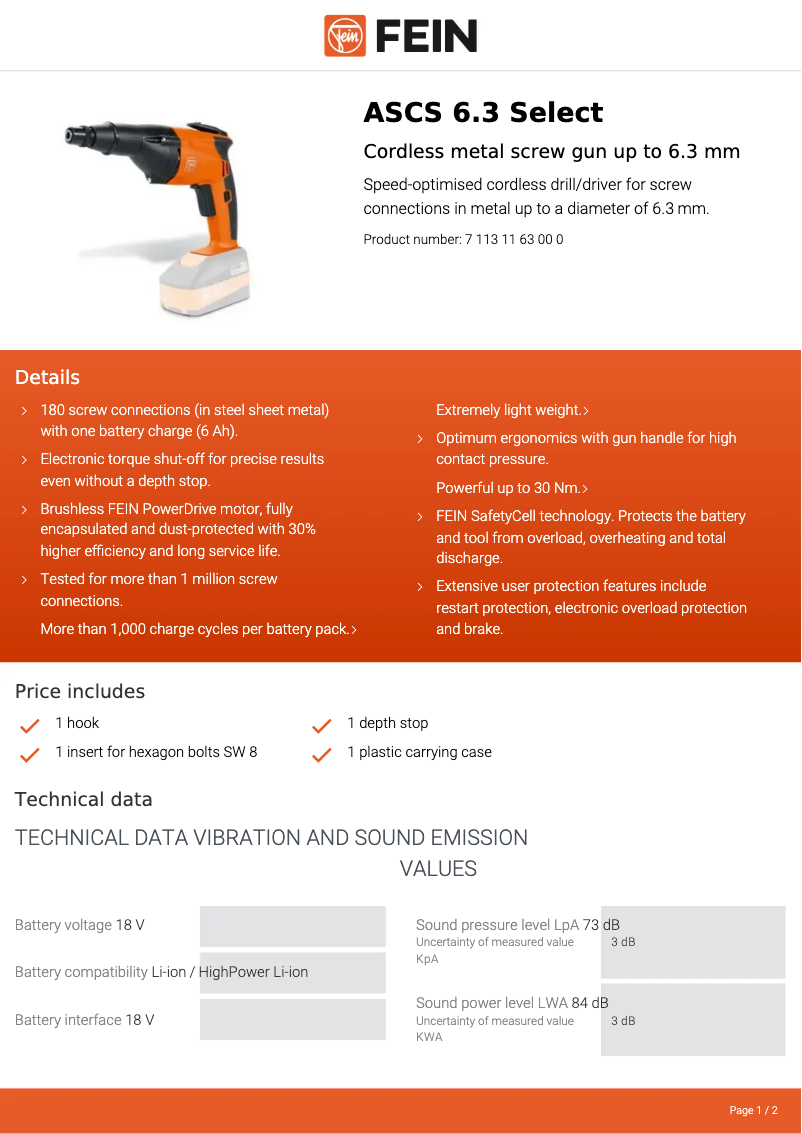 Imagen de la primera página del manual del dispositivo ASCS 6.3 Select