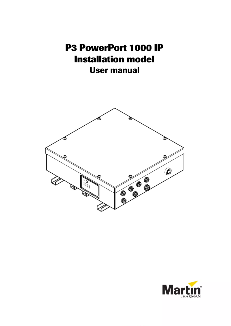 Imagen de la primera página del manual del dispositivo P3 PowerPort 1000 IP